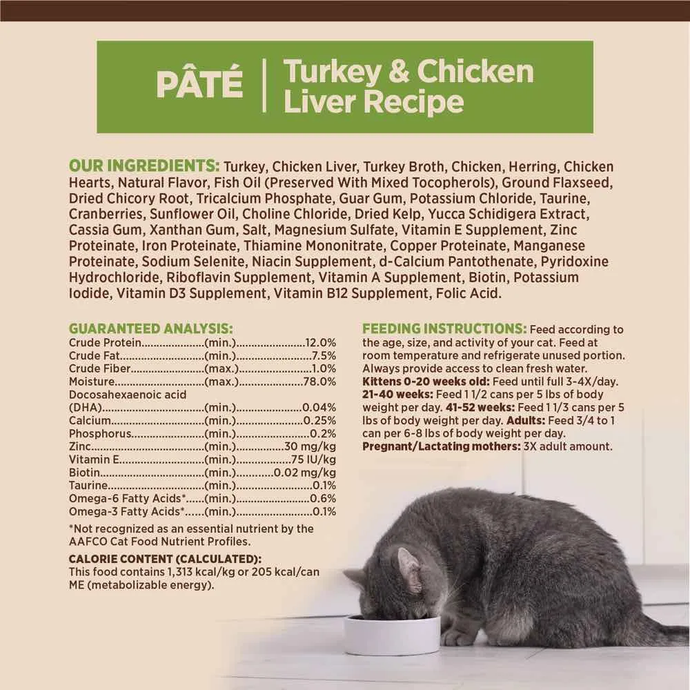 20% OFF: Wellness CORE Pate Kitten Turkey & Chicken Liver Grain-Free Canned Cat Food 156g