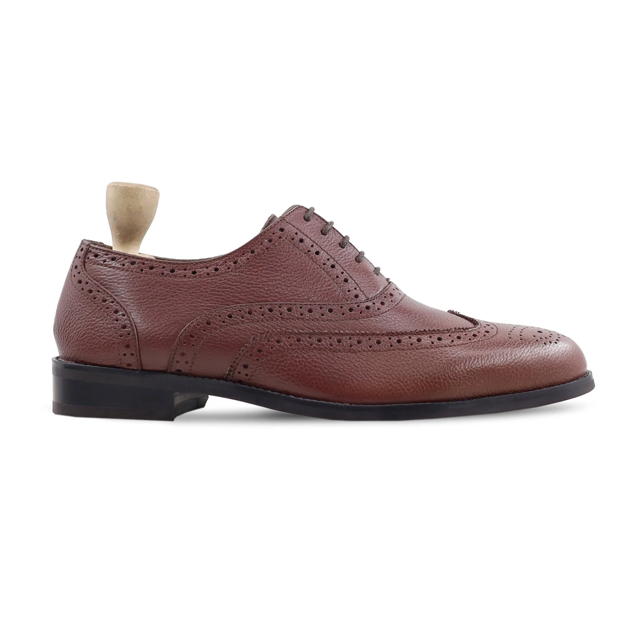 Capellen - Men's Oxblood Pebble Grain Oxford Shoe