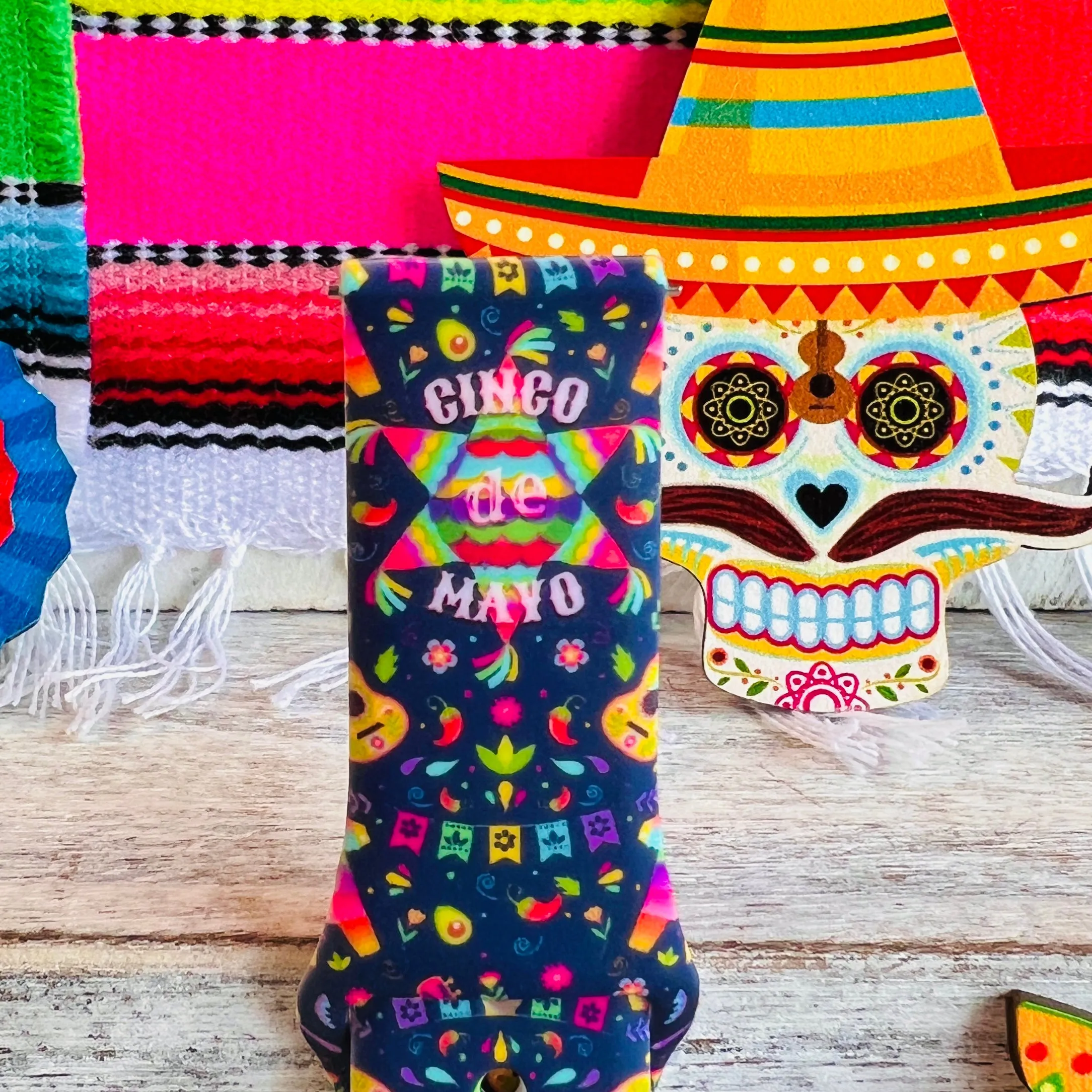 Cinco de Mayo Print Silicone Band For Samsung Watch