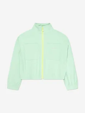 Converse Girls Full Zip Rib Jacket in Green