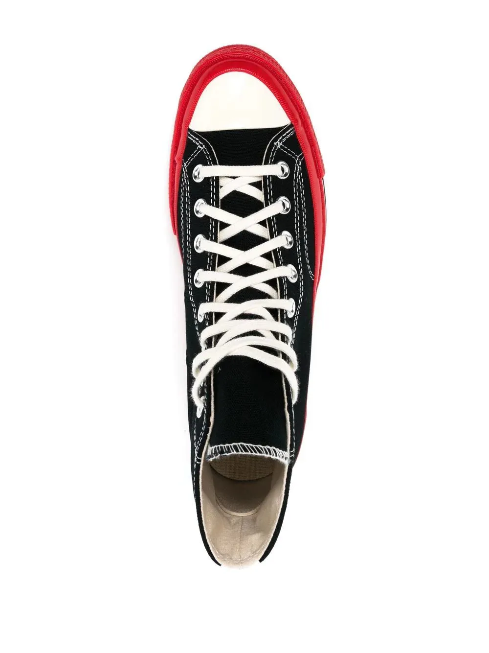 Converse High 'Chuck Taylor' Sneaker Red Sole - Black