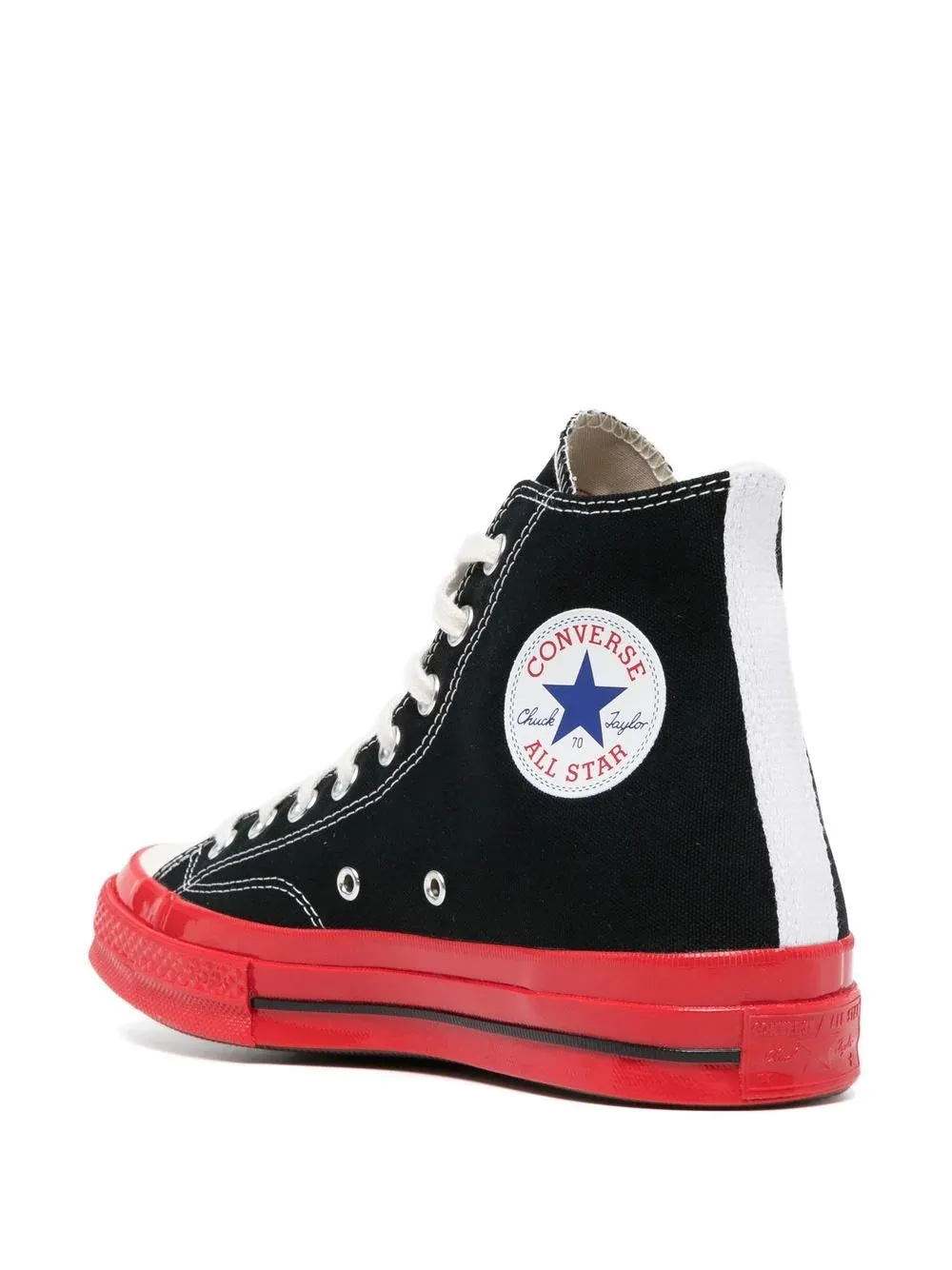 Converse High 'Chuck Taylor' Sneaker Red Sole - Black