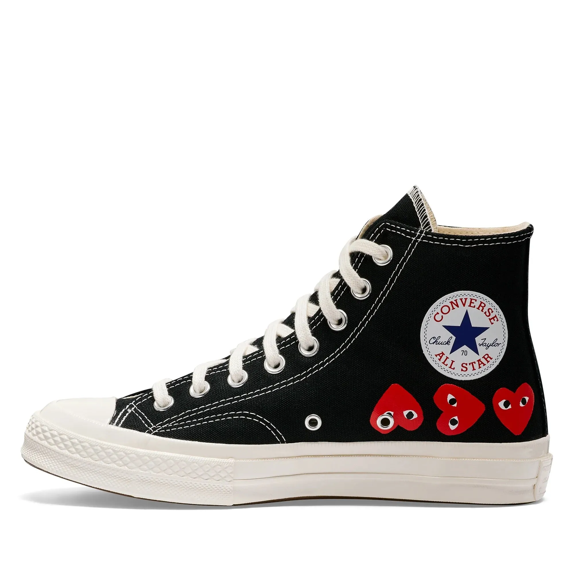 Converse High 'Chuck Taylor' Sneakers Multi Heart - Black