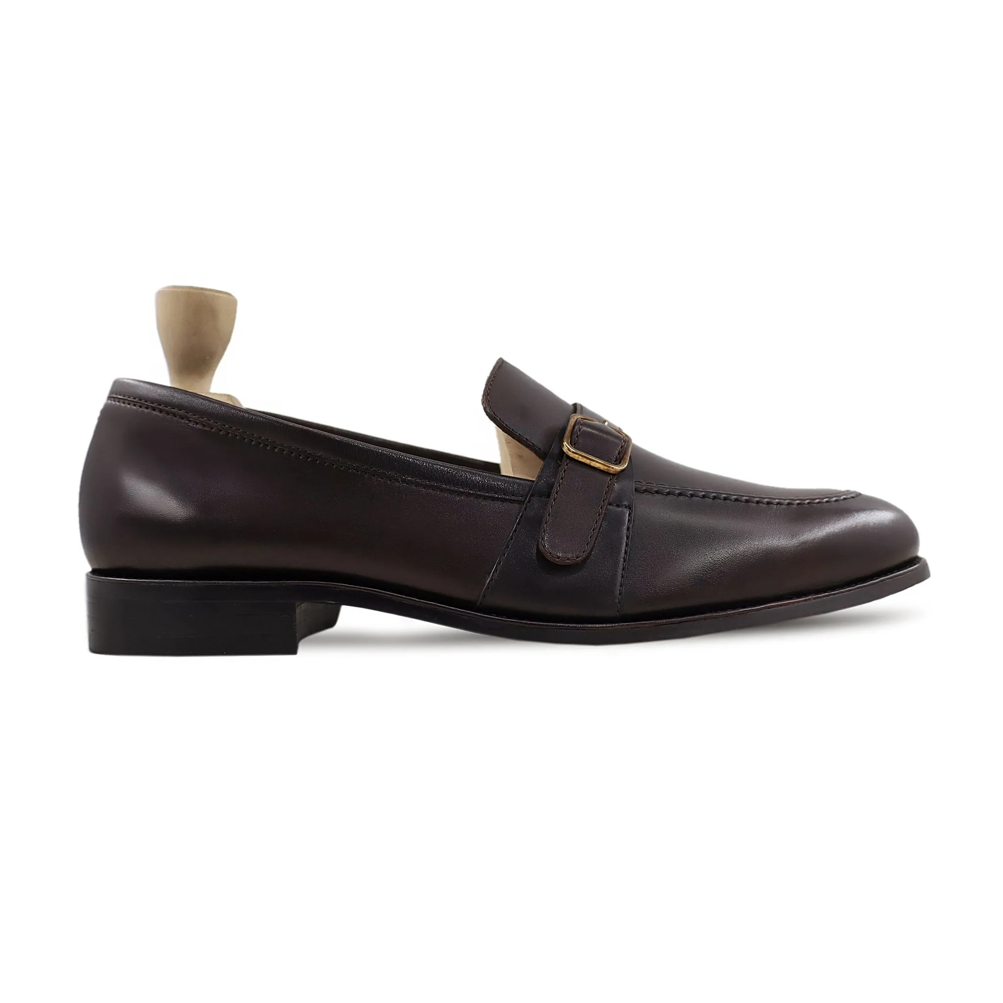 Cyner - Men's Dark Brown Calf Leather Loafer