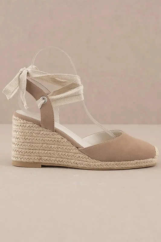 D-ALONDRA-ESPADRILLE LACE UP WEDGE