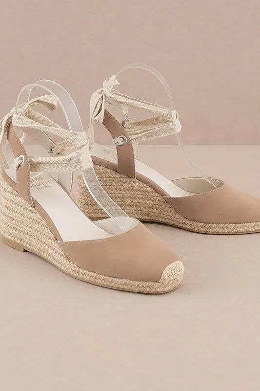 D-ALONDRA-ESPADRILLE LACE UP WEDGE