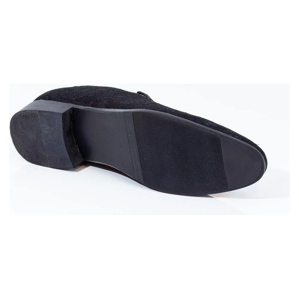 Designer Black Slip-On Loafers