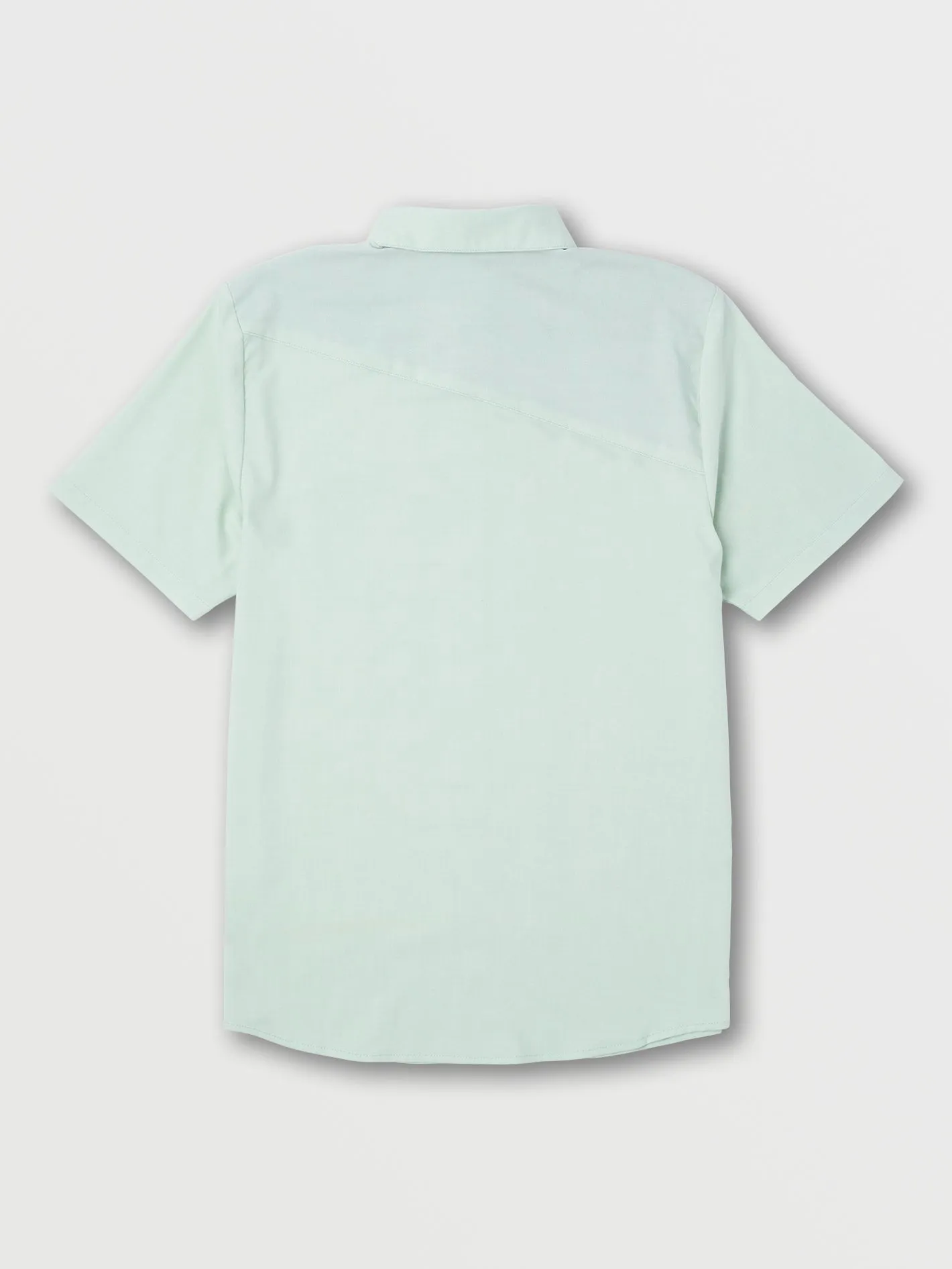 Everett Oxford Short Sleeve Shirt - Lichen Grey