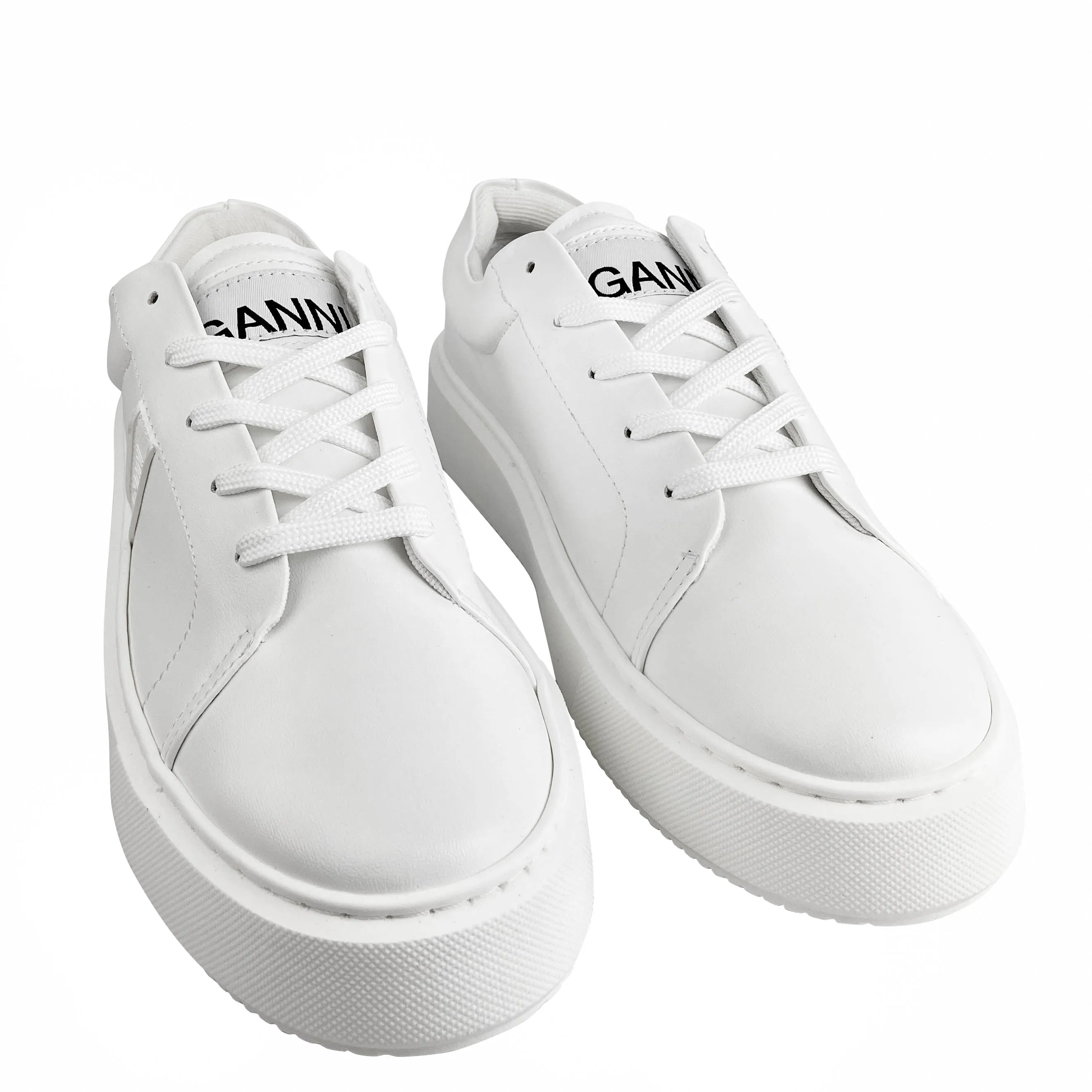 Ganni Sporty Mix Sneakers in Egret