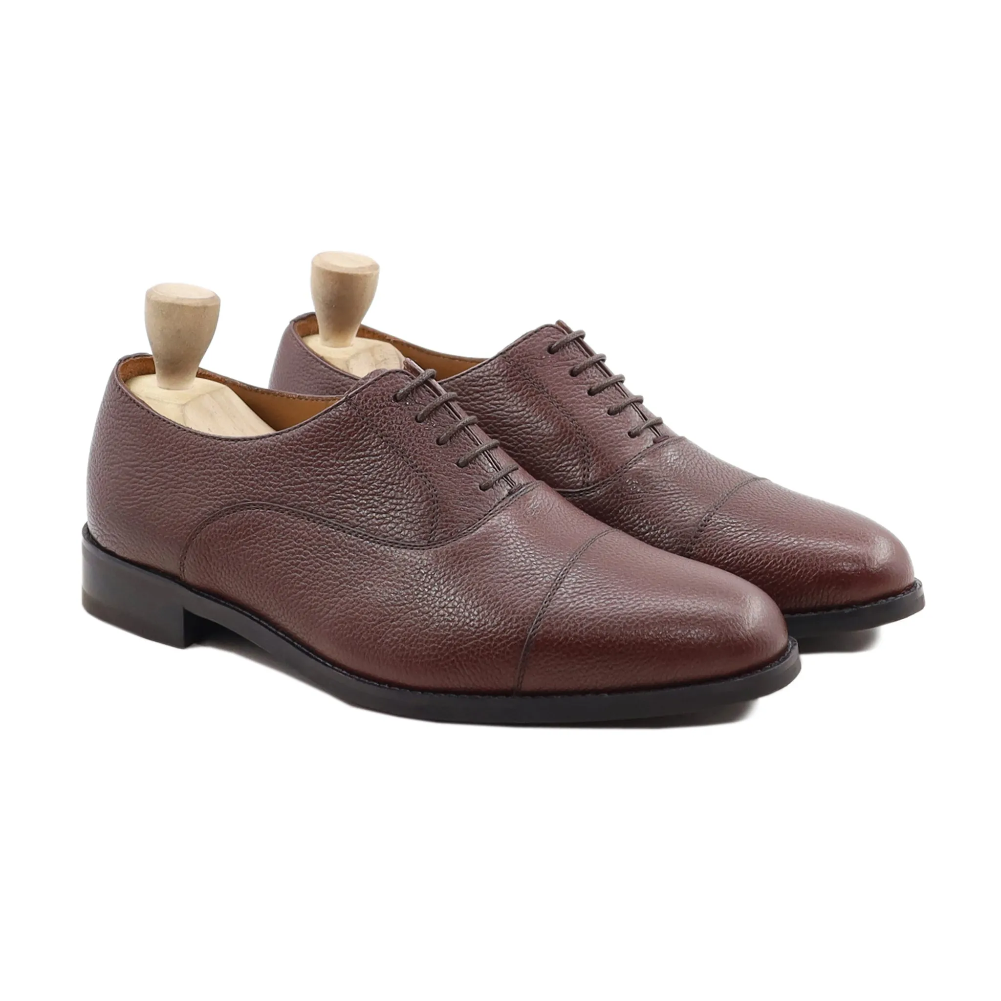 Kotka - Men's Oxblood Pebble Grain Leather Oxford Shoe