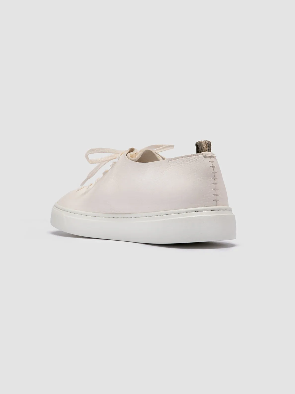 LEGGERA 100 - White Leather Low Top Sneakers