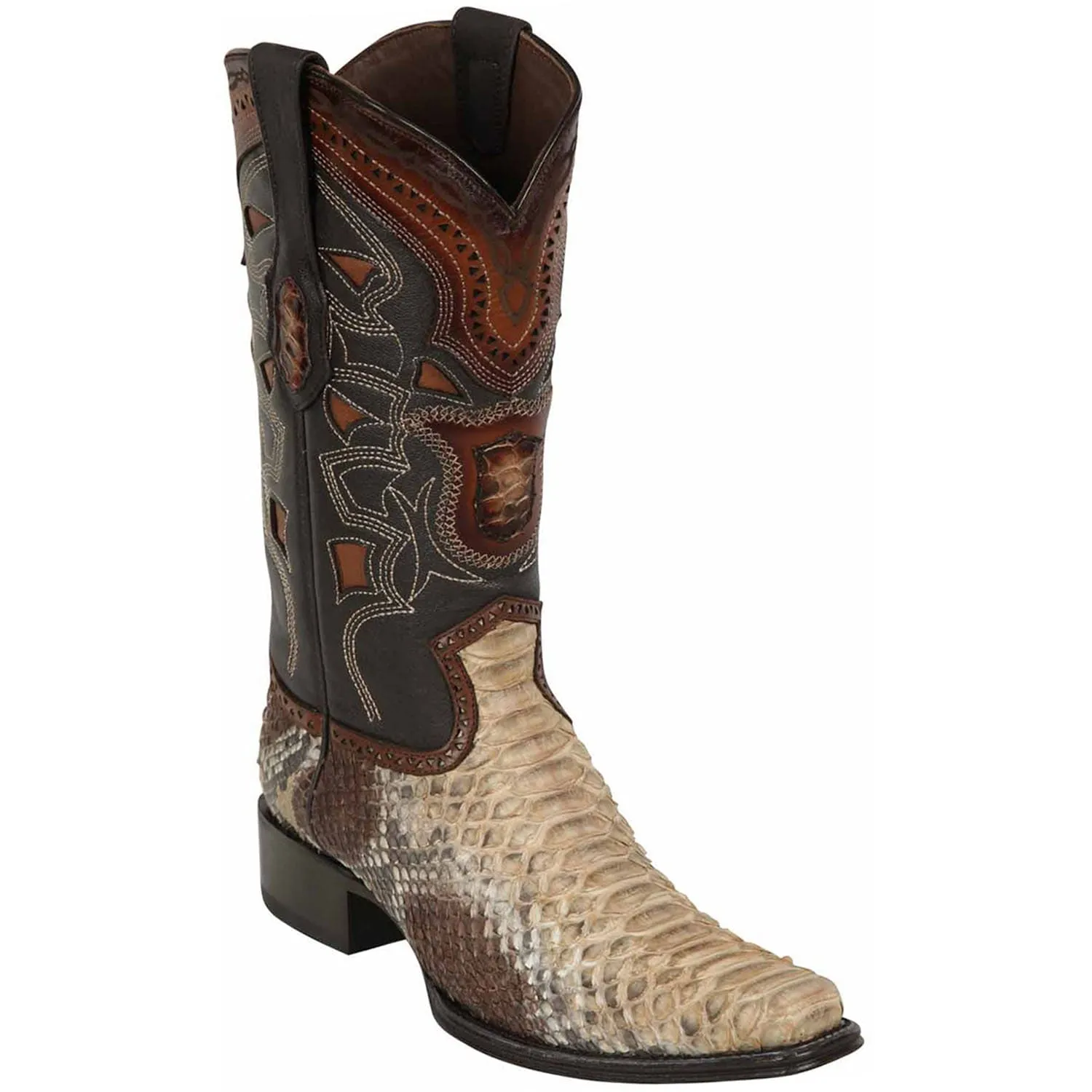 Men's Los Altos Original Python European Square Toe Boots 7657