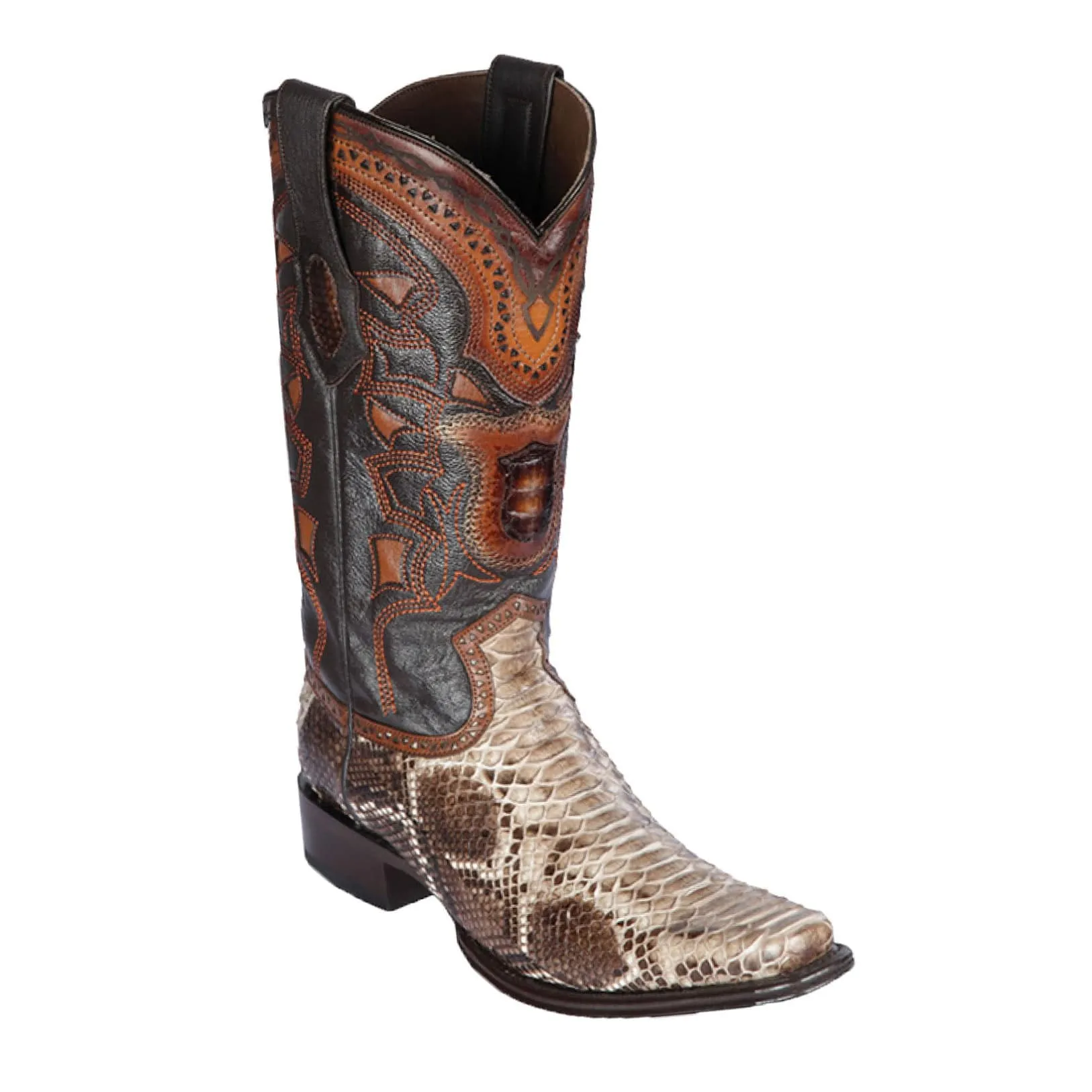 Men's Los Altos Original Python European Square Toe Boots 7657