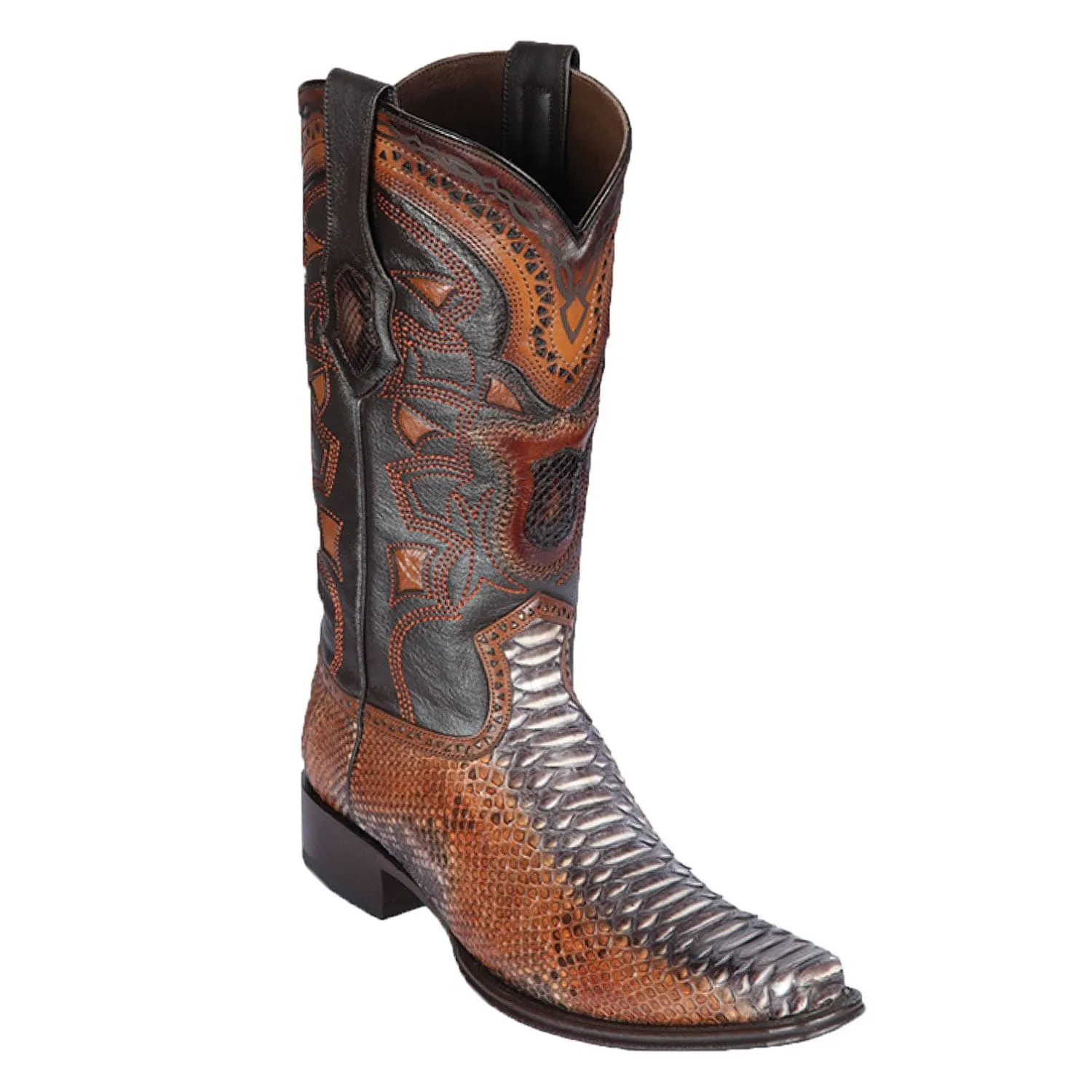 Men's Los Altos Original Python European Square Toe Boots 7657