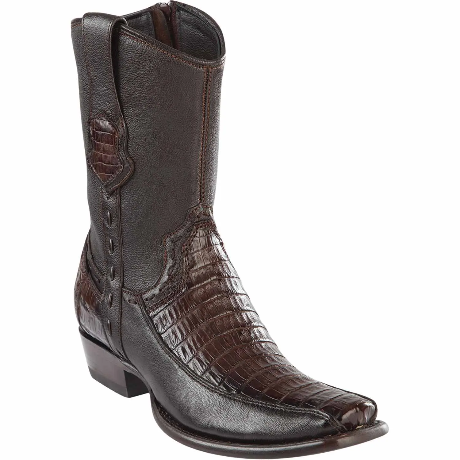 Men's Wild West Caiman Belly with Deer Dubai Toe Short Boot 279BF8216