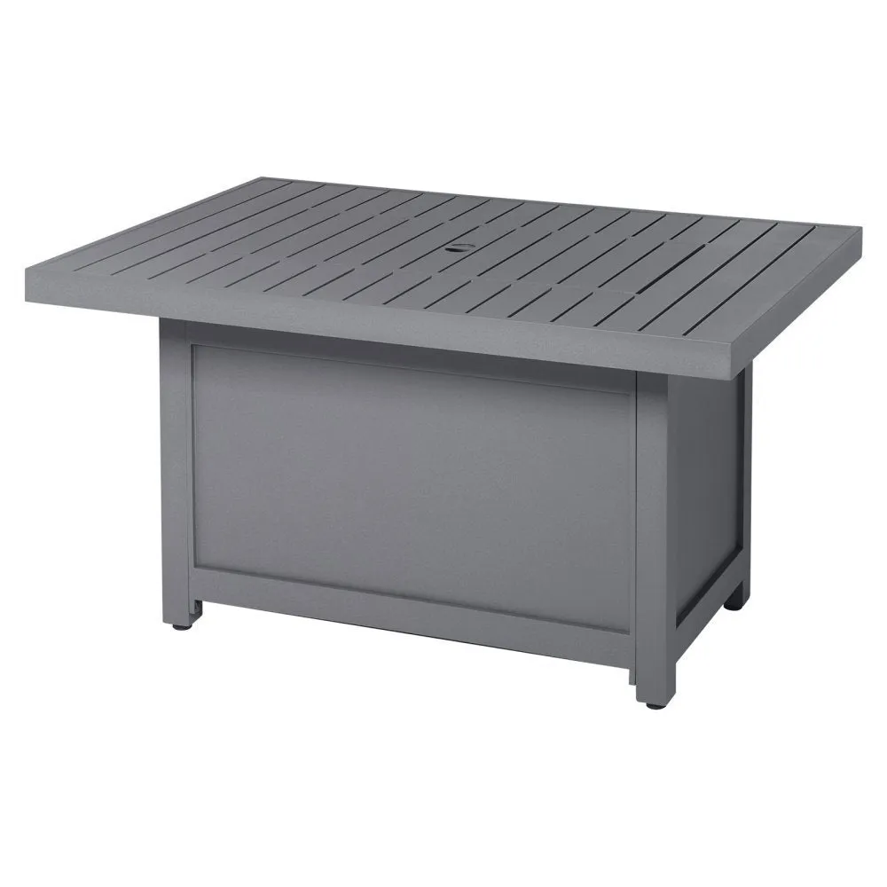 Napoleon Hampton Rectangle Patioflame Table with Windscreen and cover