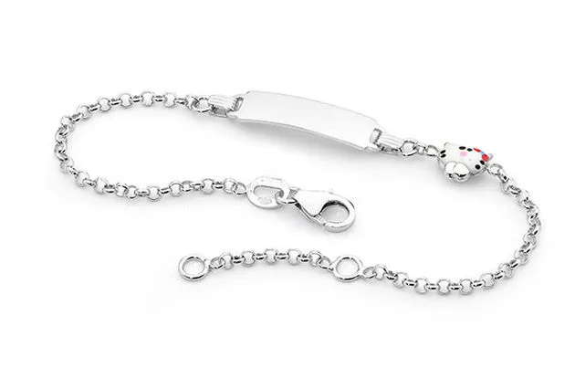 Piccolo Kitten Silver ID Bracelet