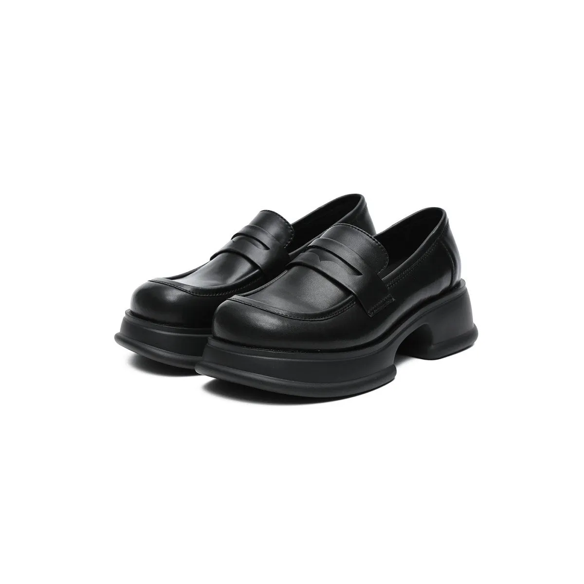 Platform Heeled Loafers