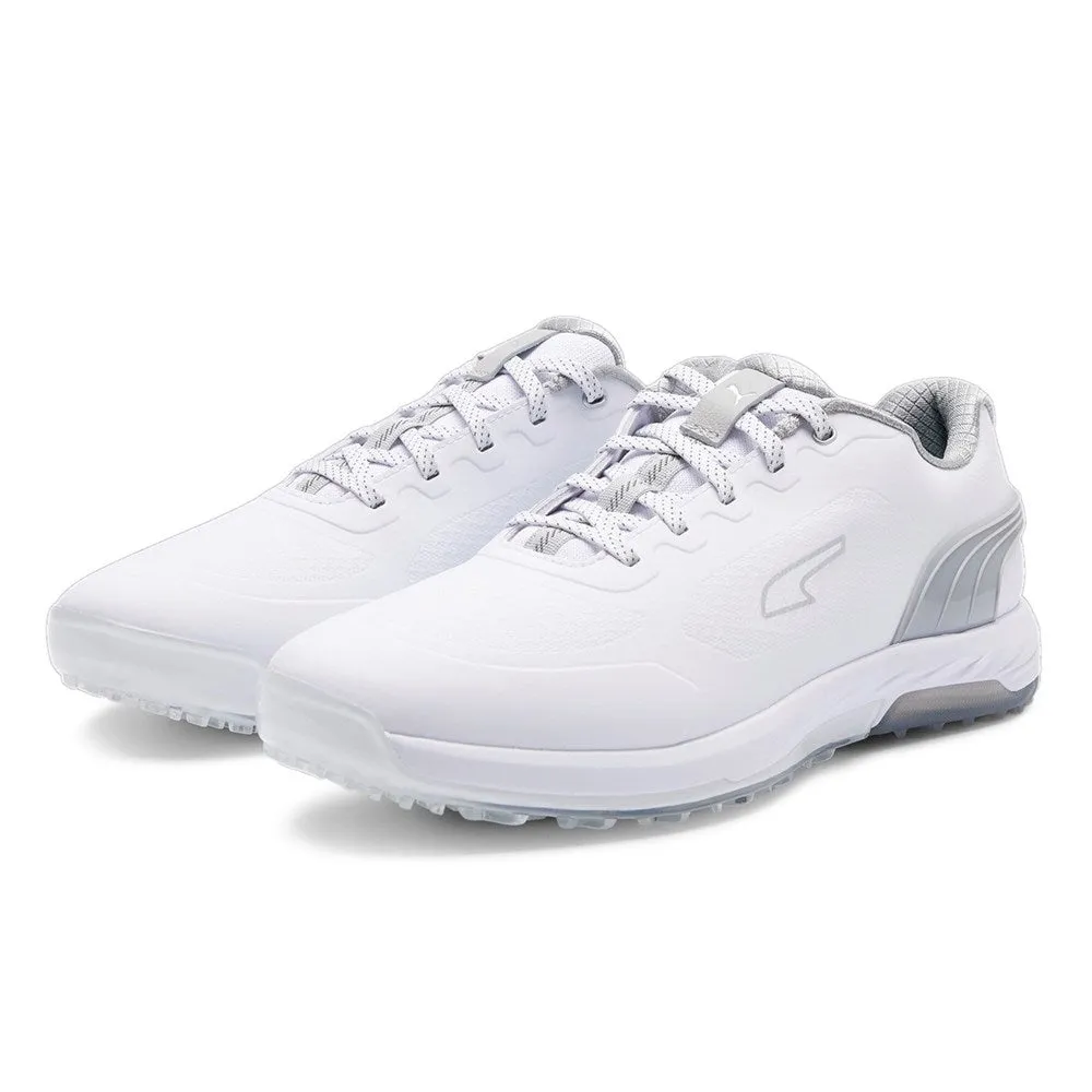 Puma Alphacat Nitro Golf Shoes - White/Light Grey/Puma Silver