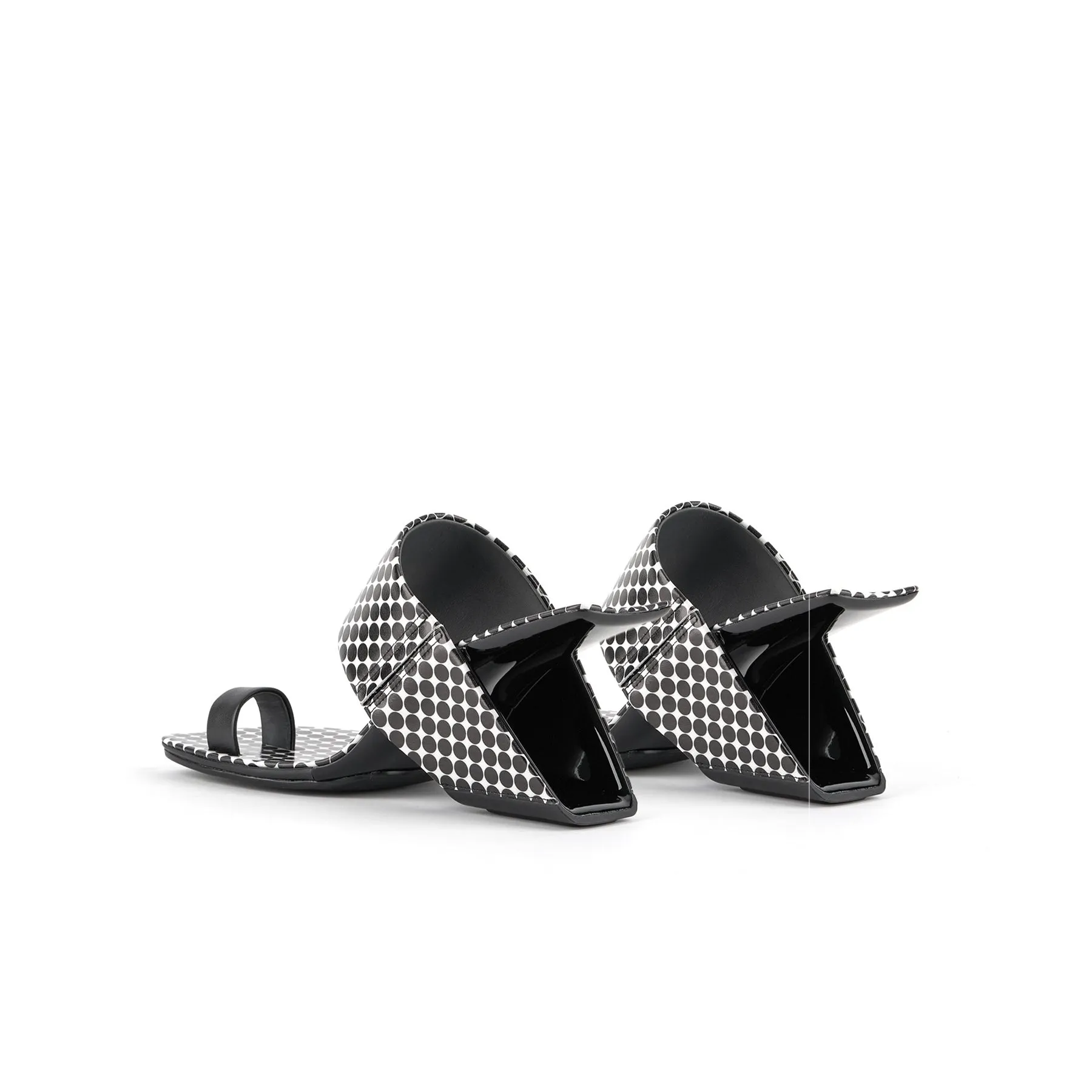 Square Toe Arch Heel Mules