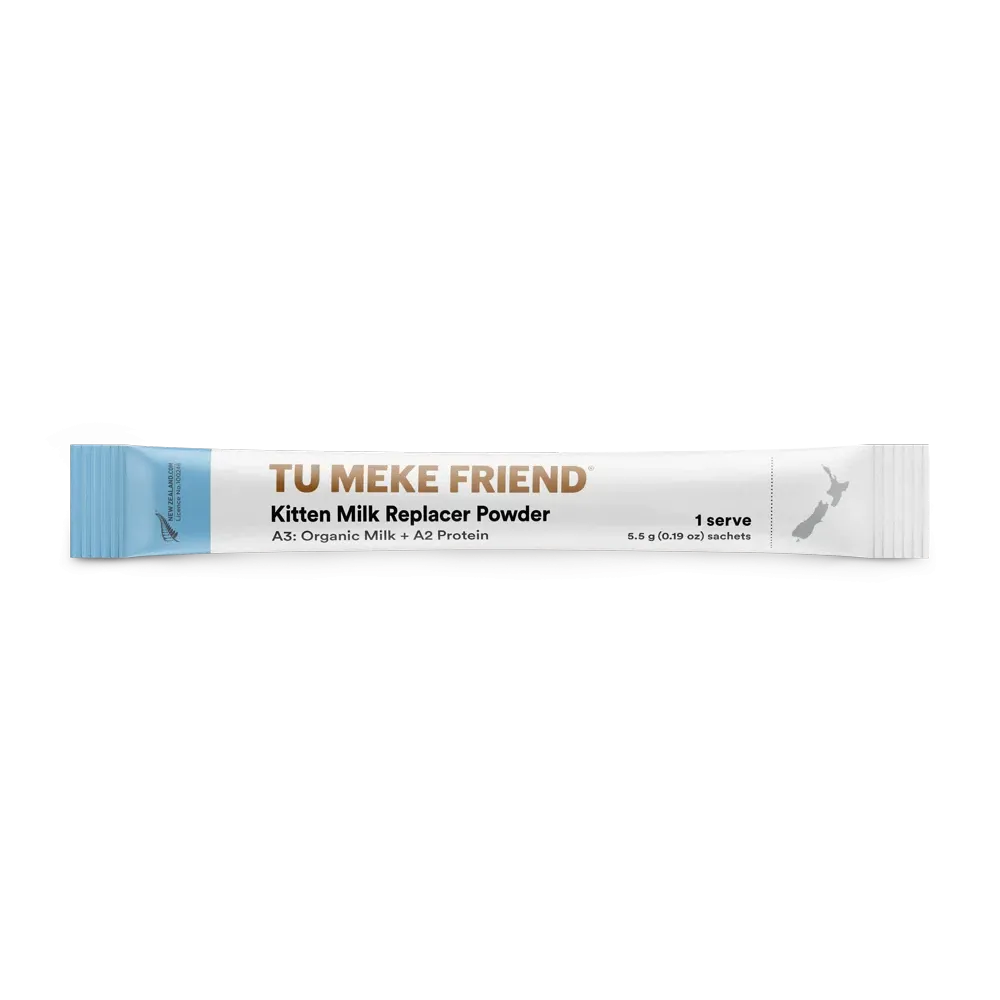 Tu Meke Friend A3 Organic Milk Replacament Powder with A3 Protein for Kittens 5.5g Sachet ***