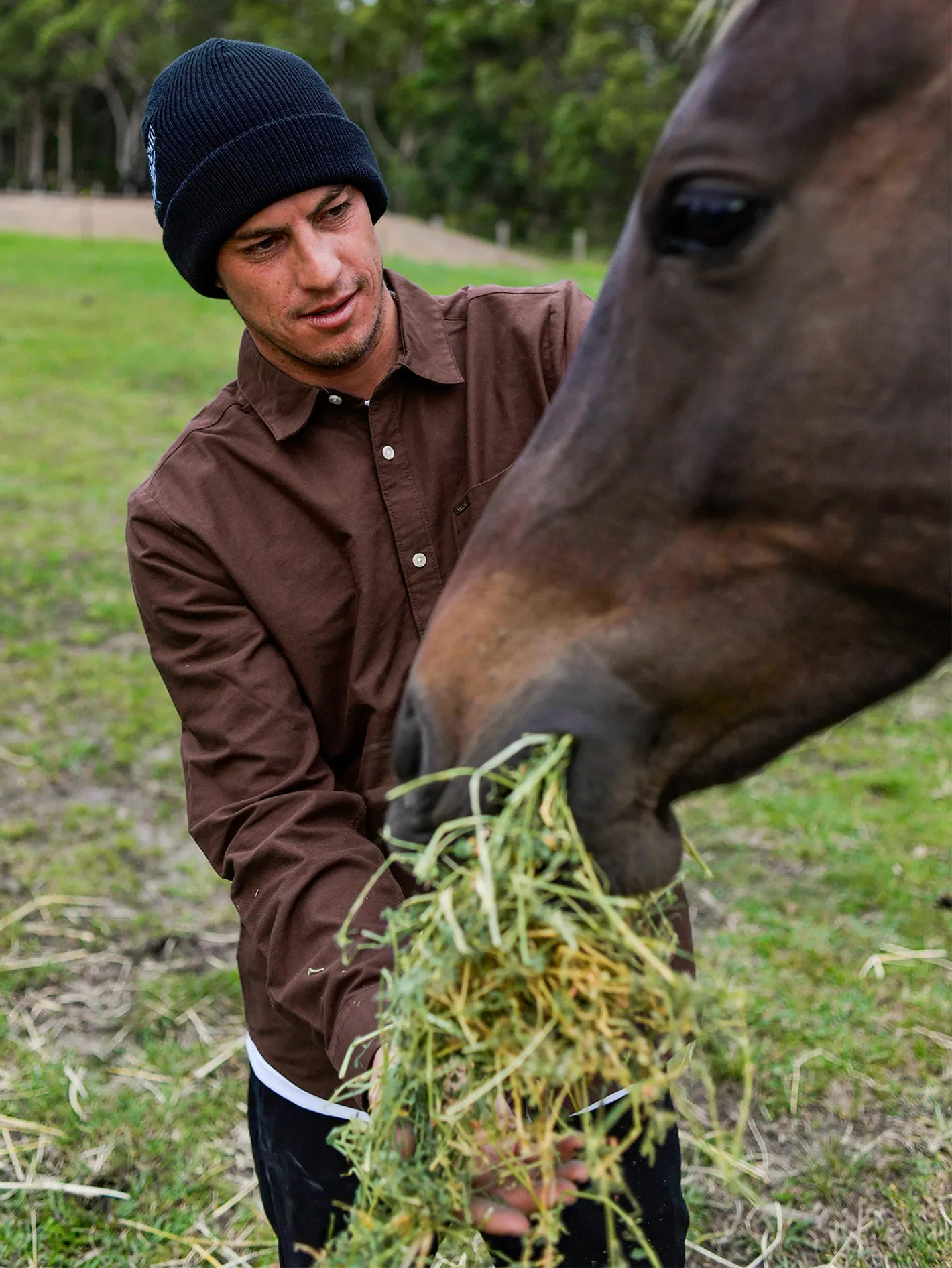 Veeco Oxford Long Sleeve Shirt - Pumice